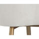 Jayna Champagne Gold / Antonio Linen Dining Armchair